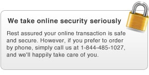 We take online security seriously