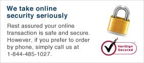 We take online security seriously